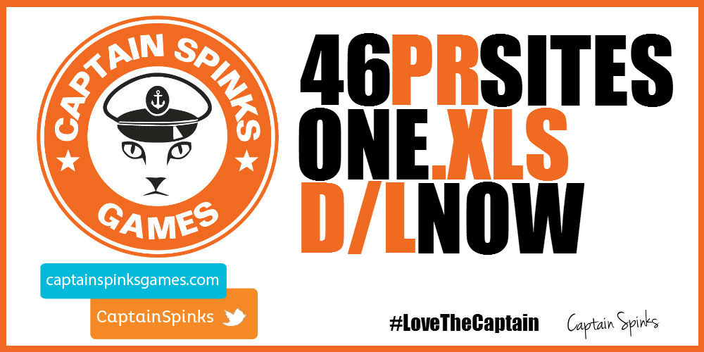 Captain Spinks Games PR List Download